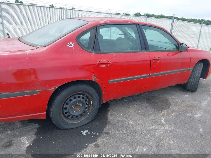 2G1WF52E049443302 | 2004 CHEVROLET IMPALA