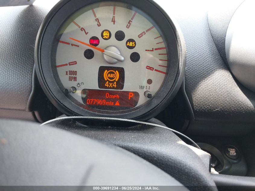 2012 Mini Cooper S Countryman VIN: WMWZC5C57CWL57029 Lot: 39691234