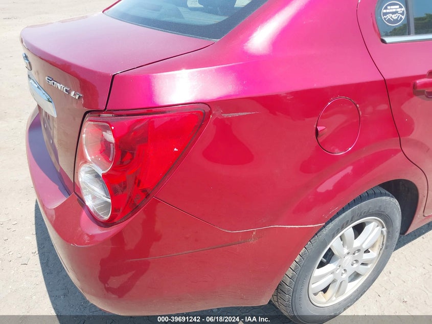 2013 Chevrolet Sonic Lt Auto VIN: 1G1JC5SH8D4179861 Lot: 39691242