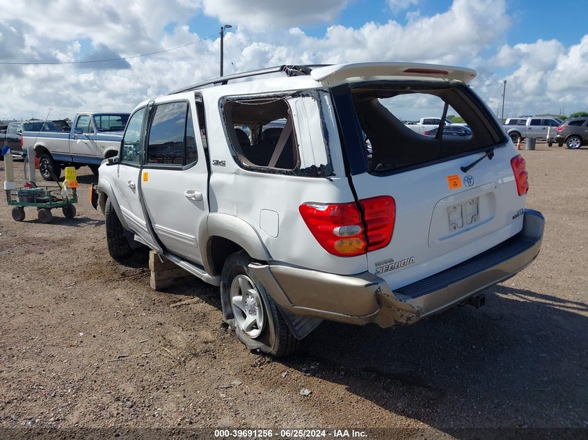 2002 Toyota Sequoia Sr5 V8 VIN: 5TDZT34A12S085126 Lot: 39691256