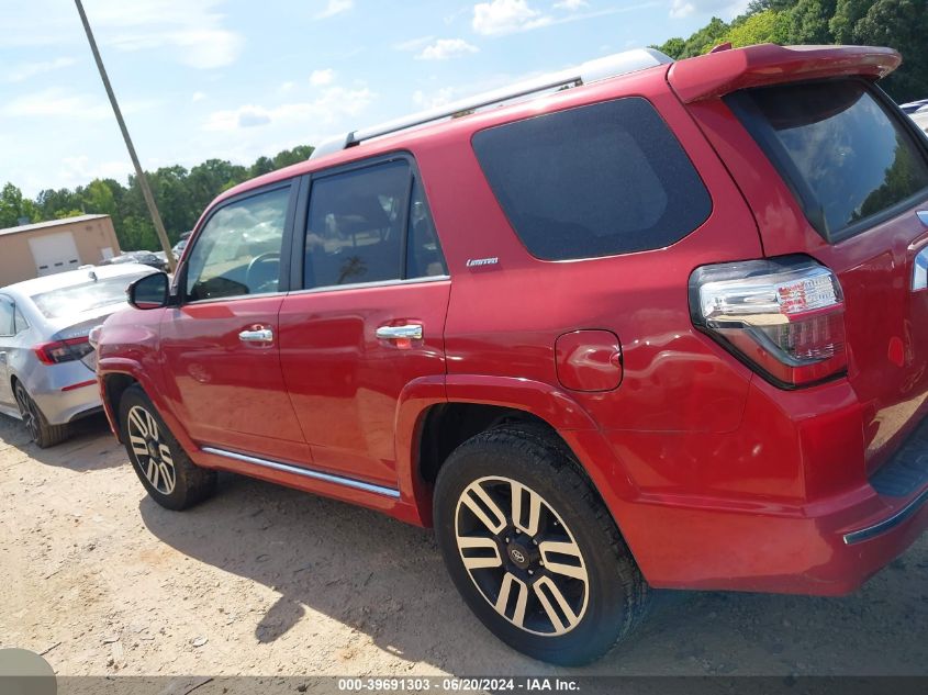 2019 Toyota 4Runner Limited VIN: JTEBU5JRXK5642749 Lot: 39691303