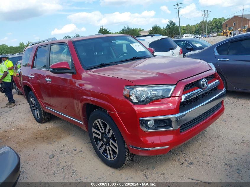 2019 Toyota 4Runner Limited VIN: JTEBU5JRXK5642749 Lot: 39691303