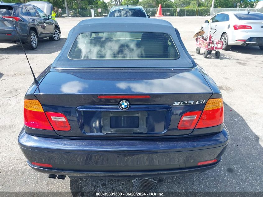 2004 BMW 325Ci VIN: WBABW334X4PL28981 Lot: 39691389