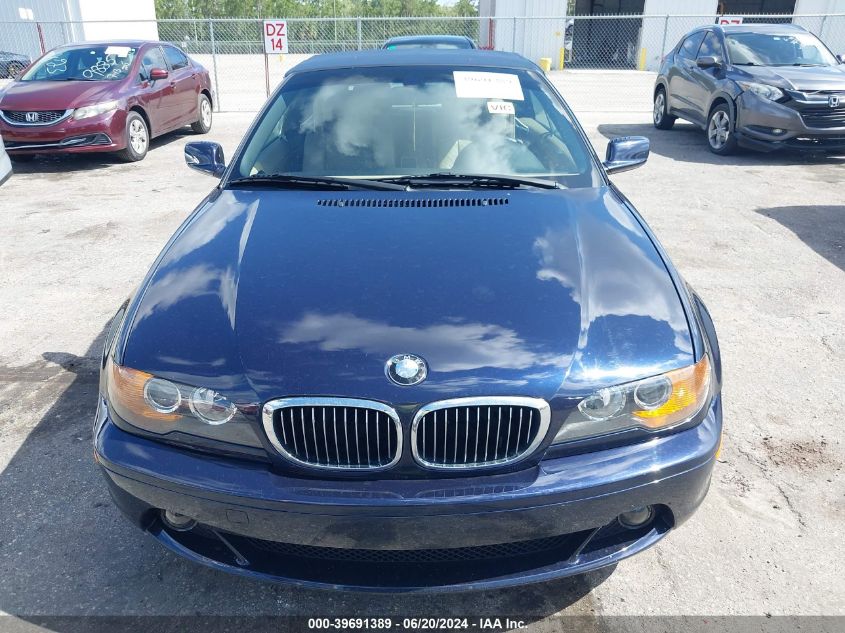 2004 BMW 325Ci VIN: WBABW334X4PL28981 Lot: 39691389