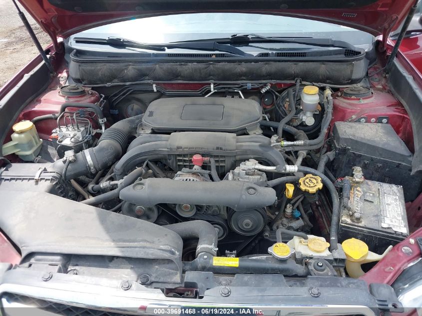 2010 Subaru Legacy 2.5I VIN: 4S3BMCA65A3231977 Lot: 39691468