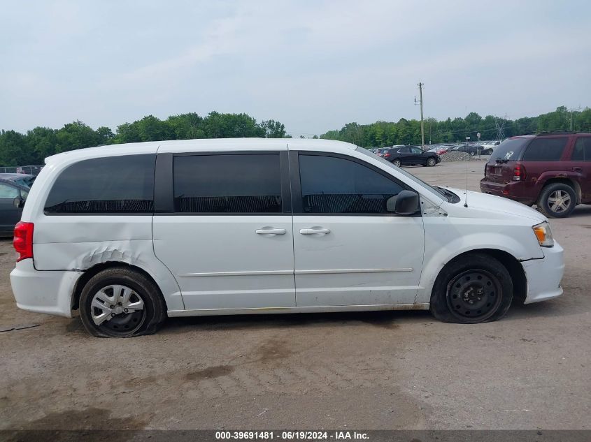 2014 Dodge Grand Caravan Se VIN: 2C4RDGBG0ER105665 Lot: 39691481