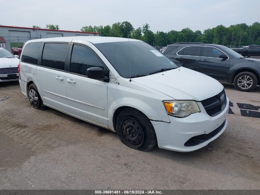 2014 Dodge Grand Caravan Se VIN: 2C4RDGBG0ER105665 Lot: 39691481