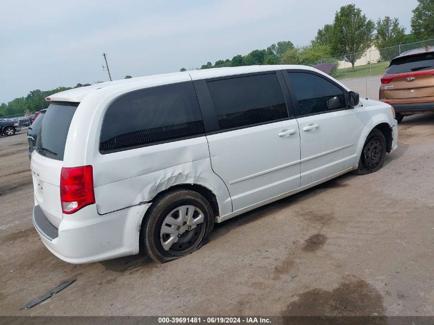 2014 Dodge Grand Caravan Se VIN: 2C4RDGBG0ER105665 Lot: 39691481