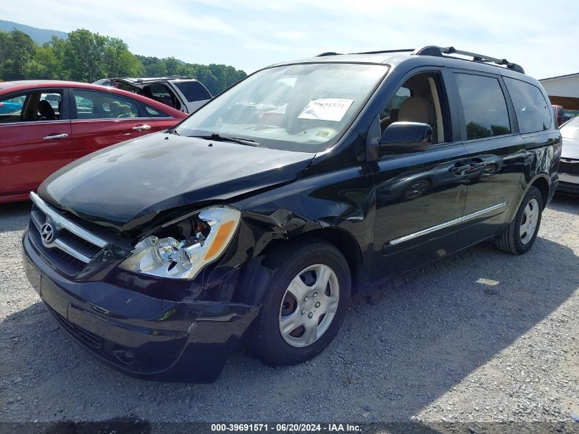 2008 Hyundai Entourage Gls/Limited VIN: KNDMC233186045645 Lot: 39691571