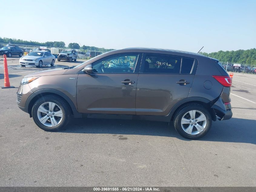 2012 Kia Sportage Lx VIN: KNDPBCA22C7250961 Lot: 39691585