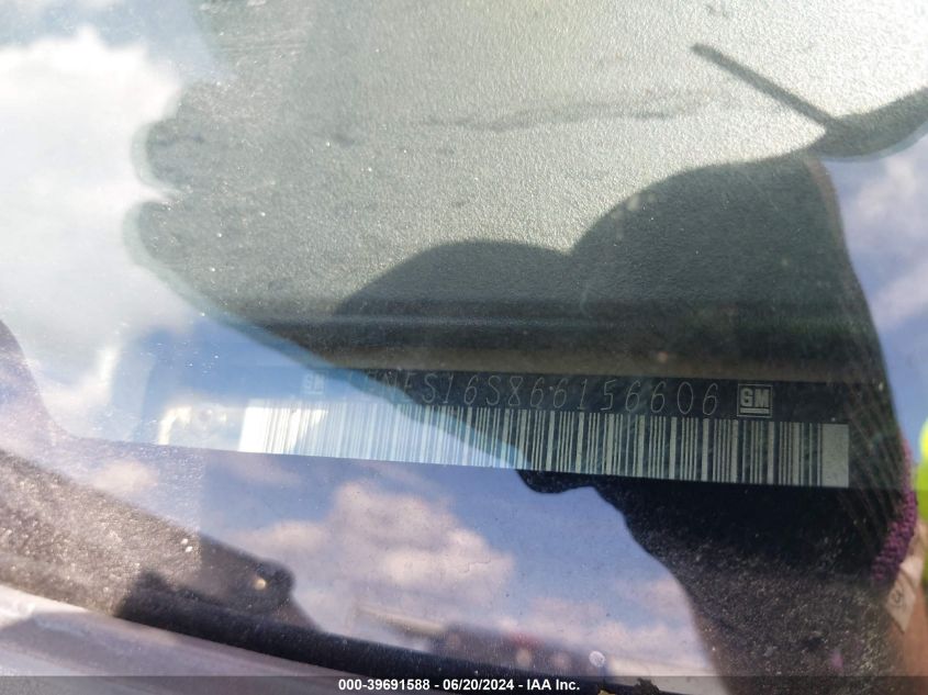 2006 Chevrolet Trailblazer VIN: 1GNES16F866156606 Lot: 39691588