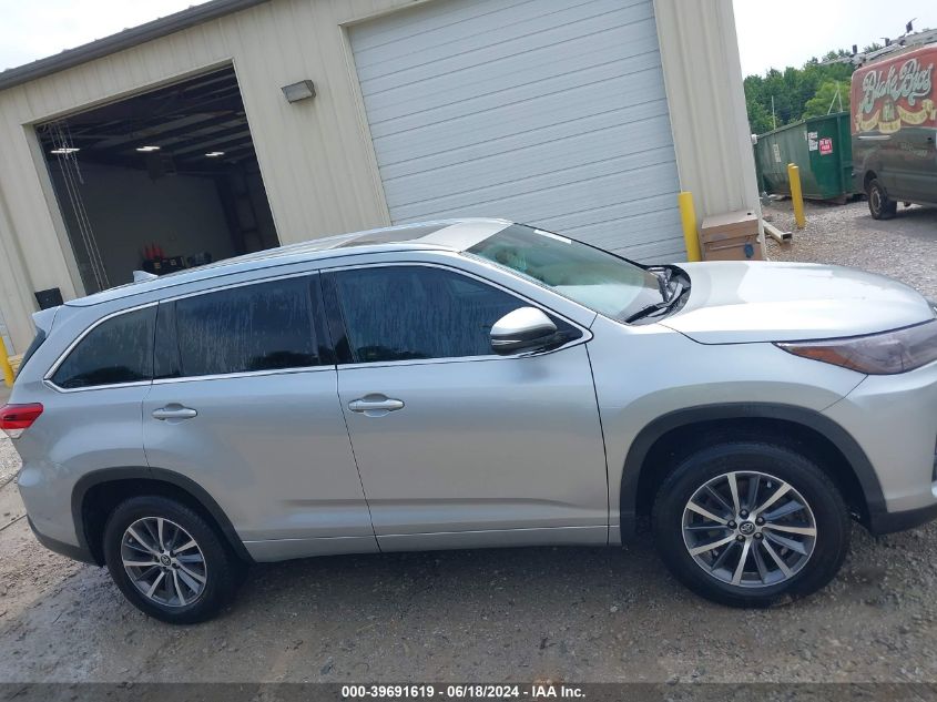 2018 Toyota Highlander Xle VIN: 5TDKZRFH3JS283931 Lot: 39691619