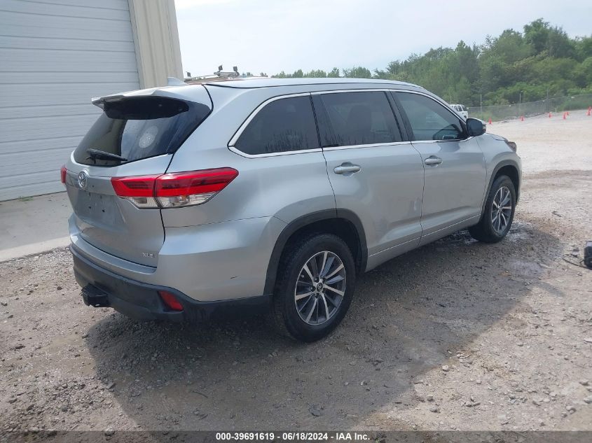 2018 Toyota Highlander Xle VIN: 5TDKZRFH3JS283931 Lot: 39691619