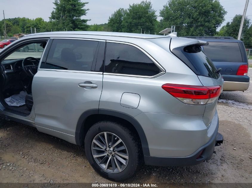 2018 Toyota Highlander Xle VIN: 5TDKZRFH3JS283931 Lot: 39691619