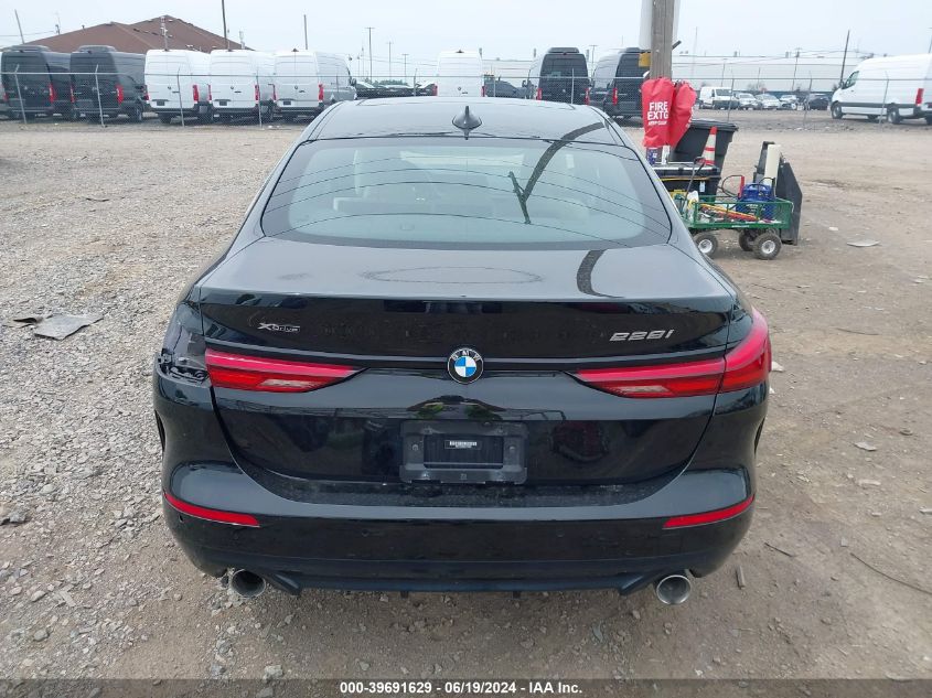 2021 BMW 228I Gran Coupe xDrive VIN: WBA73AK06M7J75825 Lot: 39691629