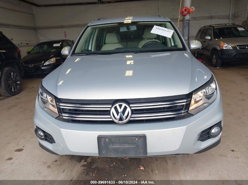 2012 Volkswagen Tiguan Se VIN: WVGAV7AX4CW511217 Lot: 39691633