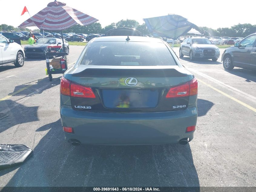 2008 Lexus Is 250 VIN: JTHBK262785082068 Lot: 39691643