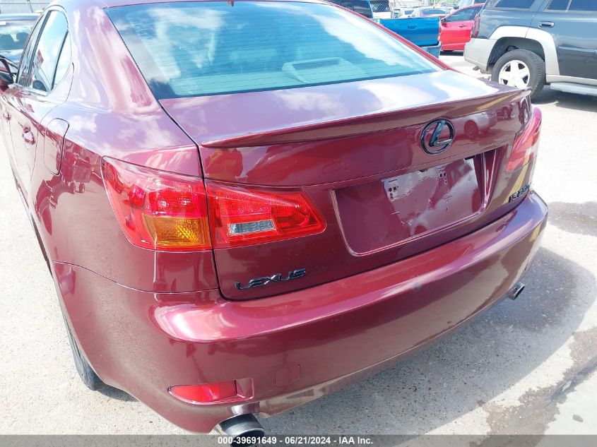 2007 Lexus Is 250 VIN: JTHBK262272032646 Lot: 39691649