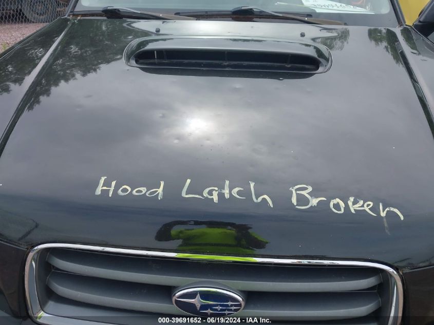 2004 Subaru Forester 2.5Xt VIN: JF1SG696X4H744460 Lot: 39691652