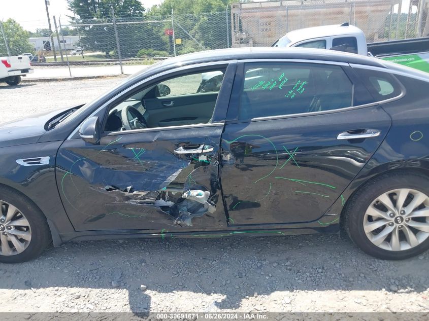 2018 Kia Optima Ex VIN: 5XXGU4L34JG180129 Lot: 39691671