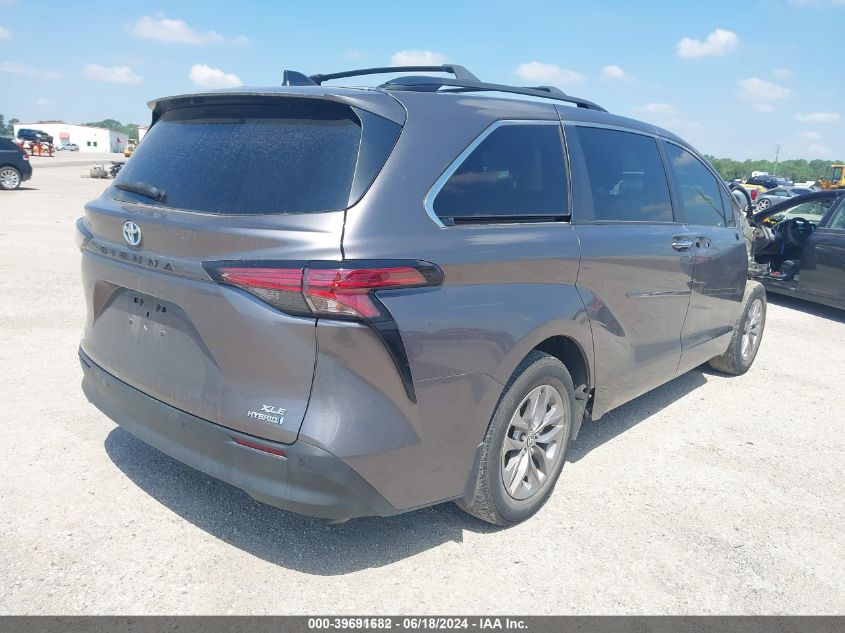 2021 Toyota Sienna Xle VIN: 5TDYRKEC1MS065157 Lot: 39691682