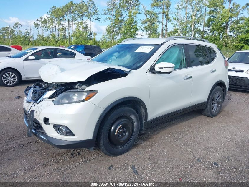 2016 Nissan Rogue S/Sl/Sv VIN: 5N1AT2MT1GC735747 Lot: 39691701