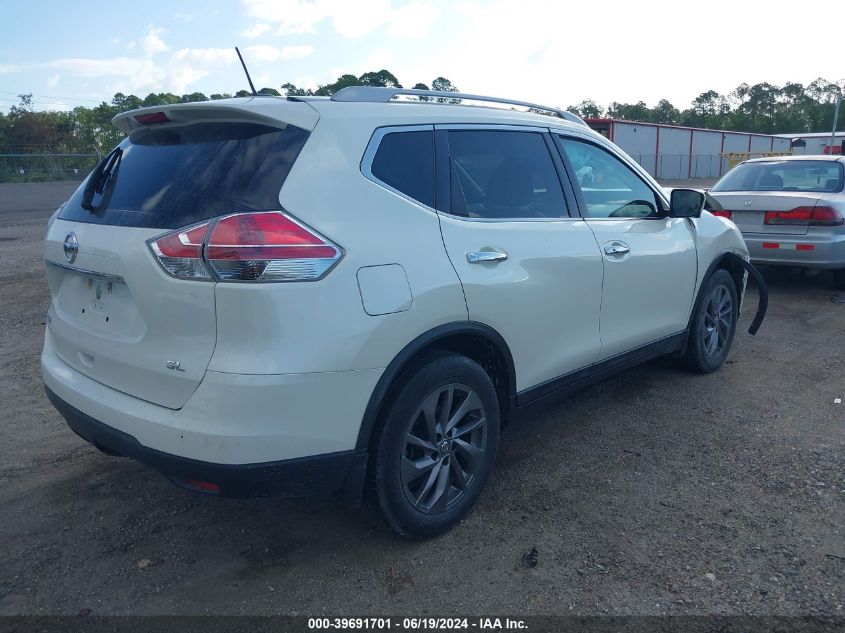 2016 Nissan Rogue S/Sl/Sv VIN: 5N1AT2MT1GC735747 Lot: 39691701