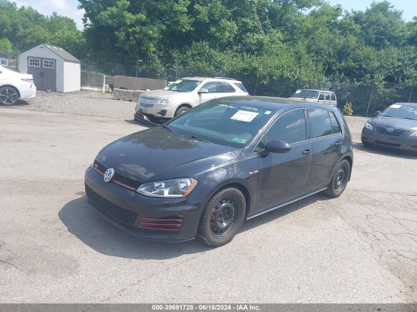 2017 Volkswagen Golf Gti Autobahn 4-Door/S 4-Door/Se 4-Door/Sport 4-Door VIN: 3VW4T7AU5HM014534 Lot: 39691728