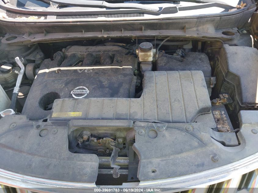 2009 Nissan Murano Sl VIN: JN8AZ18W89W206142 Lot: 39691783