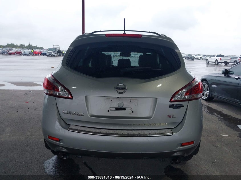 2012 Nissan Murano Sl VIN: JN8AZ1MU5CW100291 Lot: 39691810