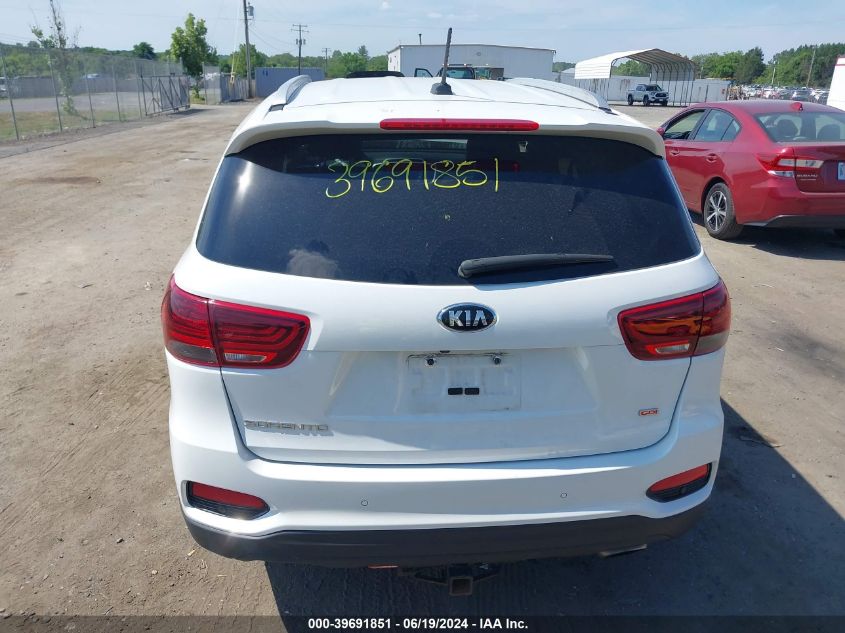 2020 Kia Sorento 2.4L Lx VIN: 5XYPGDA3XLG649555 Lot: 39691851