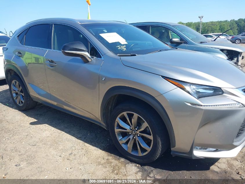 2016 Lexus Nx 200T F Sport VIN: JTJBARBZ2G2085912 Lot: 39691891