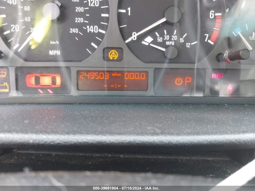 2001 BMW 325I VIN: WBAAN37401NJ14162 Lot: 39691904