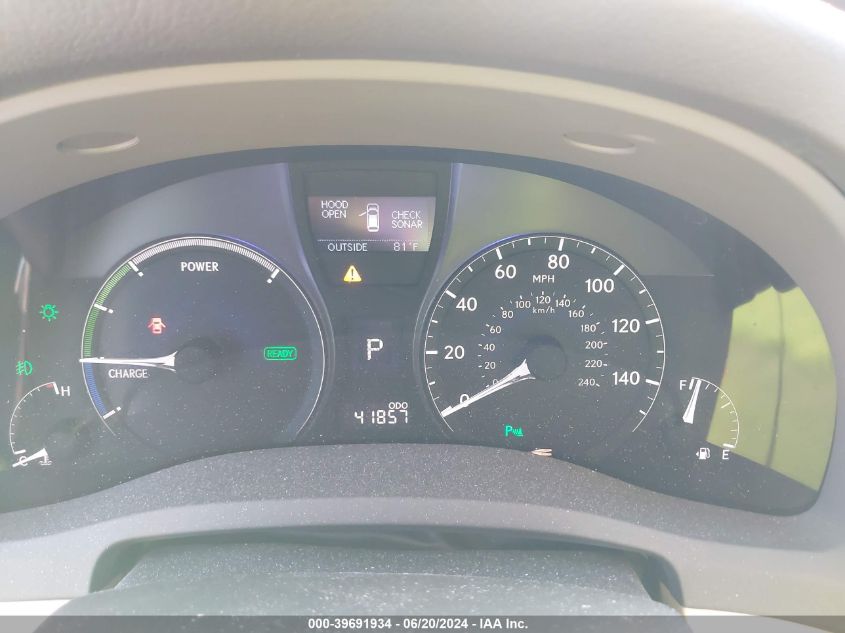 2011 Lexus Rx 450 VIN: JTJZB1BAXB2405767 Lot: 39691934