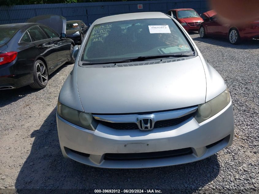 2009 Honda Civic Lx VIN: 2HGFA165X9H539025 Lot: 39692012