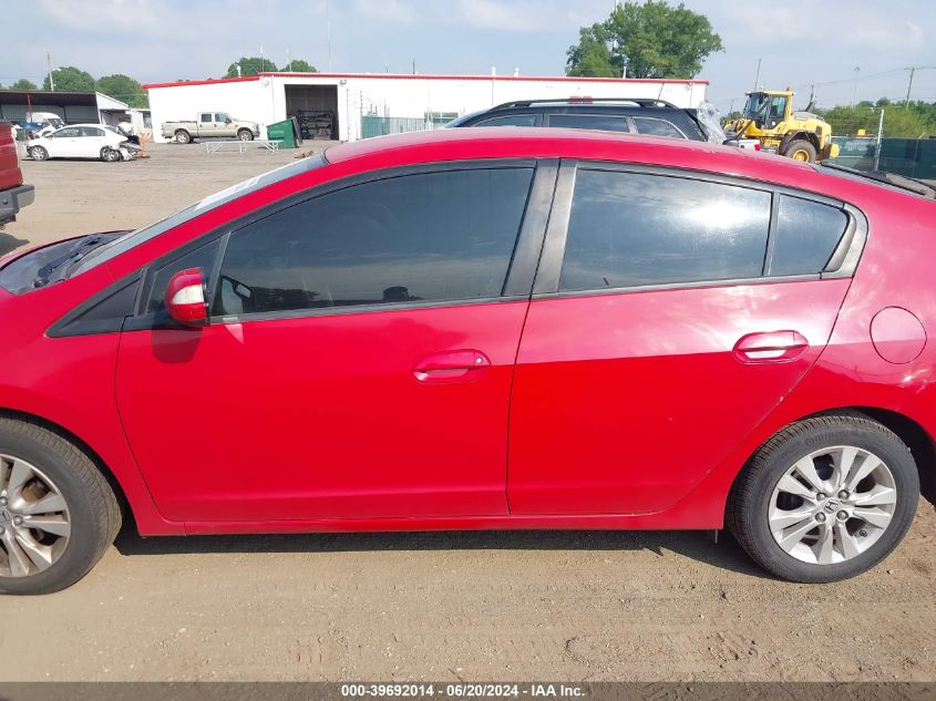 2012 Honda Insight Ex VIN: JHMZE2H72CS005777 Lot: 39692014