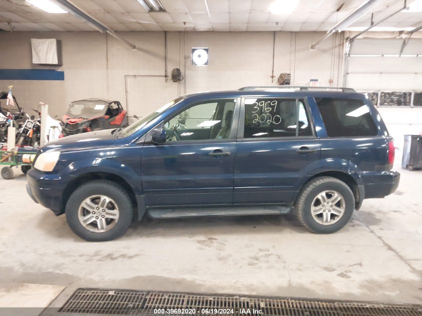 2004 Honda Pilot Ex-L VIN: 2HKYF18534H562250 Lot: 39692020