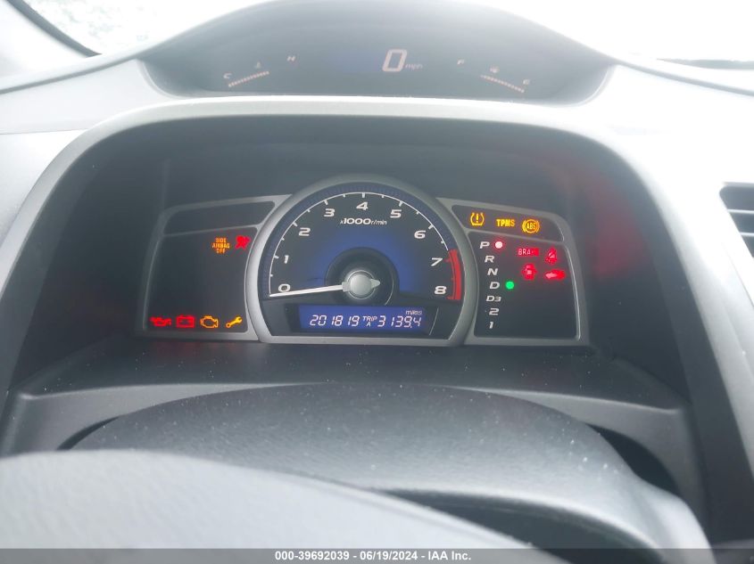 2010 Honda Civic Lx VIN: 2HGFG1B66AH521185 Lot: 39692039