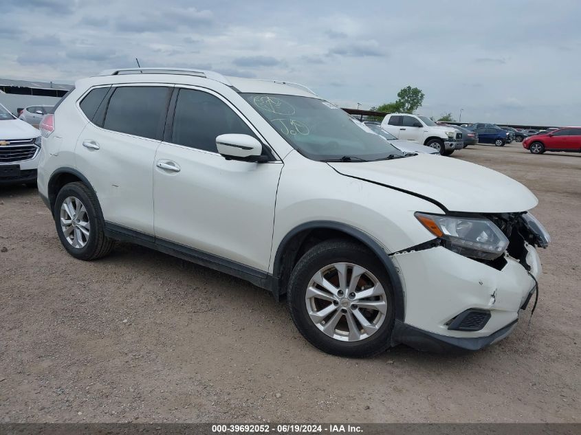 2016 Nissan Rogue S/Sl/Sv VIN: KNMAT2MT4GP714596 Lot: 39692052