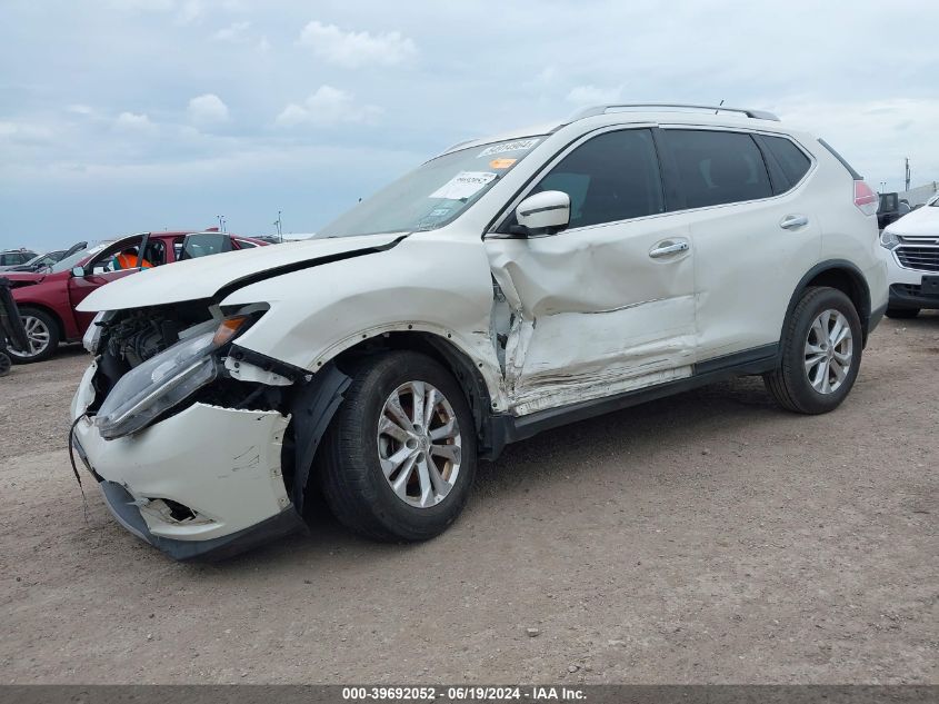 2016 Nissan Rogue S/Sl/Sv VIN: KNMAT2MT4GP714596 Lot: 39692052