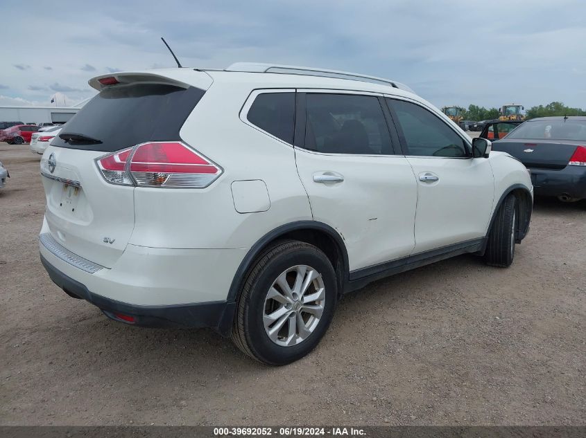 2016 Nissan Rogue S/Sl/Sv VIN: KNMAT2MT4GP714596 Lot: 39692052