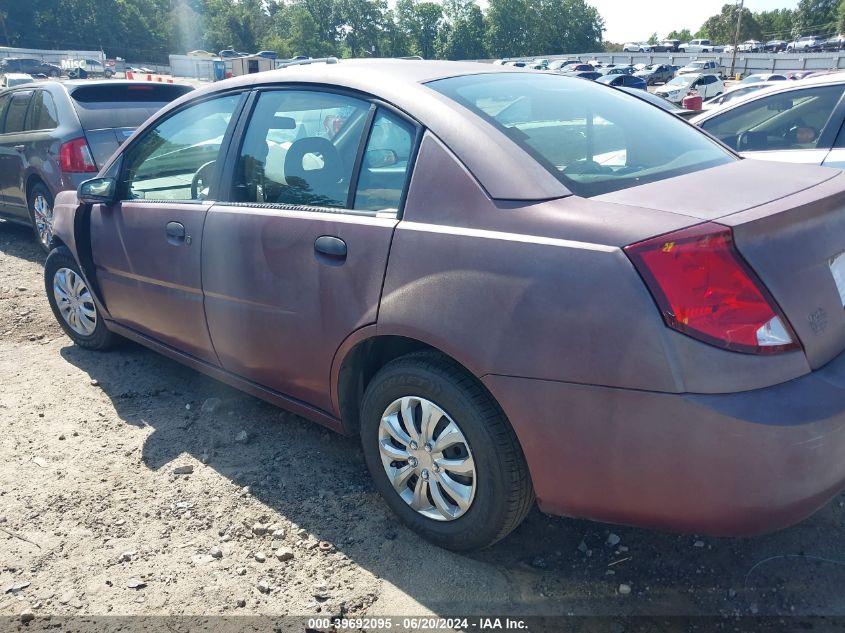 2003 Saturn Ion 1 VIN: 1G8AG52F83Z105460 Lot: 39692095