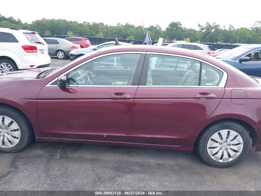 2010 Honda Accord 2.4 Lx VIN: 1HGCP2F32AA056363 Lot: 39692130