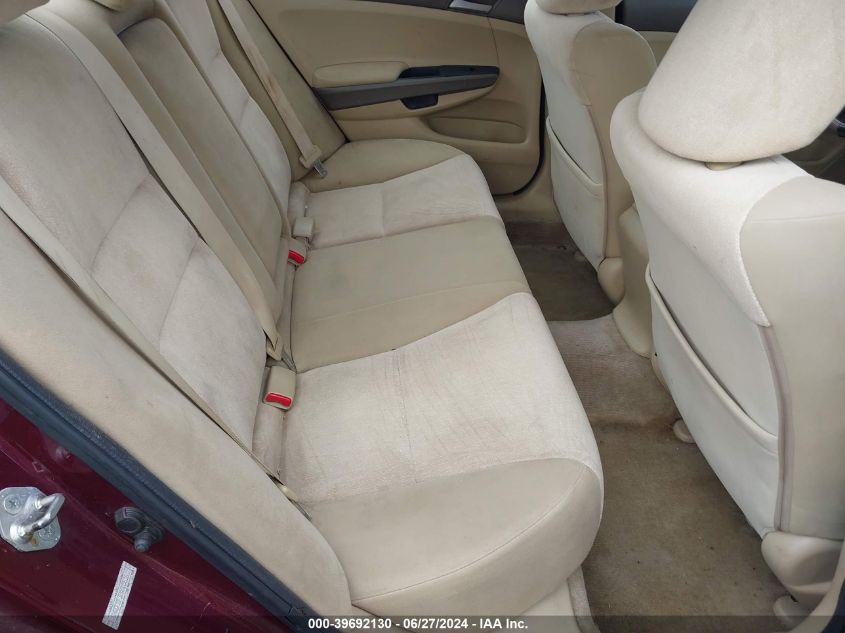 2010 Honda Accord 2.4 Lx VIN: 1HGCP2F32AA056363 Lot: 39692130