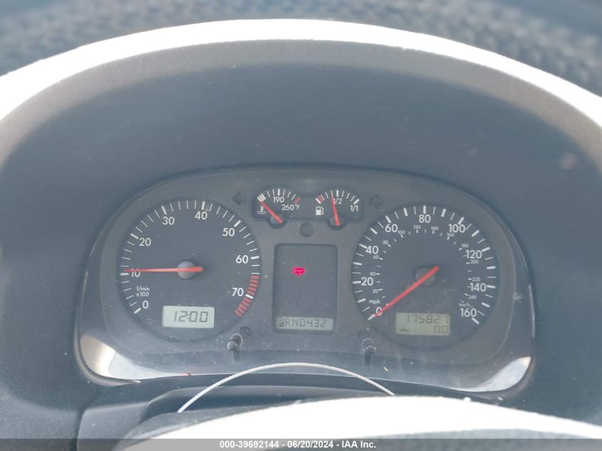 2002 Volkswagen Jetta Gls VIN: WVWSE61J92W242600 Lot: 39692144