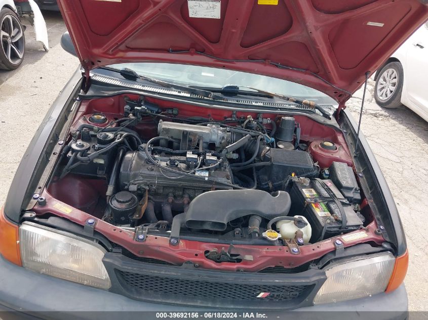 1997 Toyota Tercel Ce VIN: JT2AC52L9V0205106 Lot: 39692156