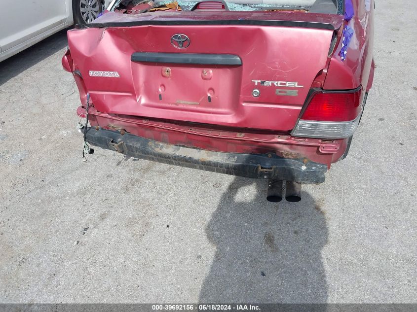 1997 Toyota Tercel Ce VIN: JT2AC52L9V0205106 Lot: 39692156