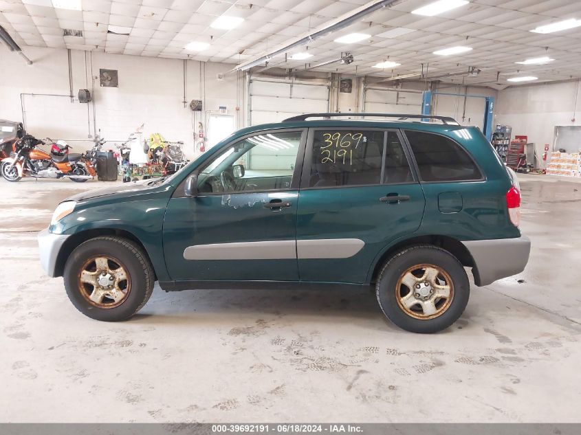 2002 Toyota Rav4 VIN: JTEGH20V620067893 Lot: 39692191