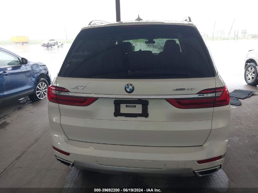 2020 BMW X7 xDrive40I VIN: 5UXCW2C02L9B51071 Lot: 39692200