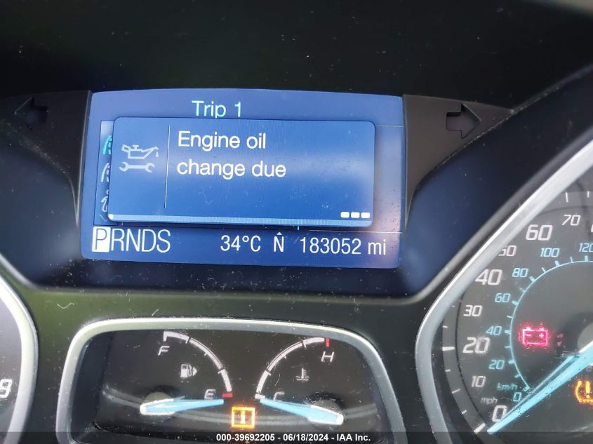 2012 Ford Focus Se VIN: 1FAHP3K28CL386156 Lot: 39692205